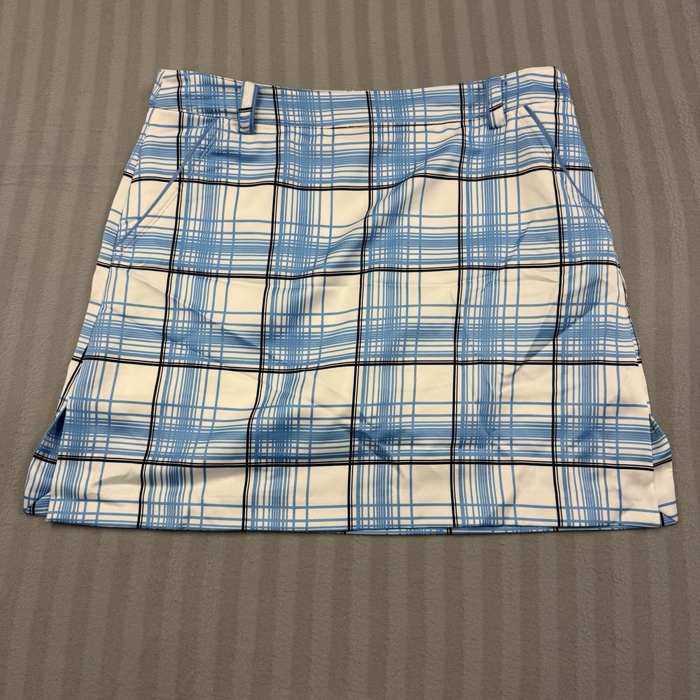 IZOD XFG Womens Blue Plaid ‎ Active Golf Tennis Skort Size 4 Golfcore